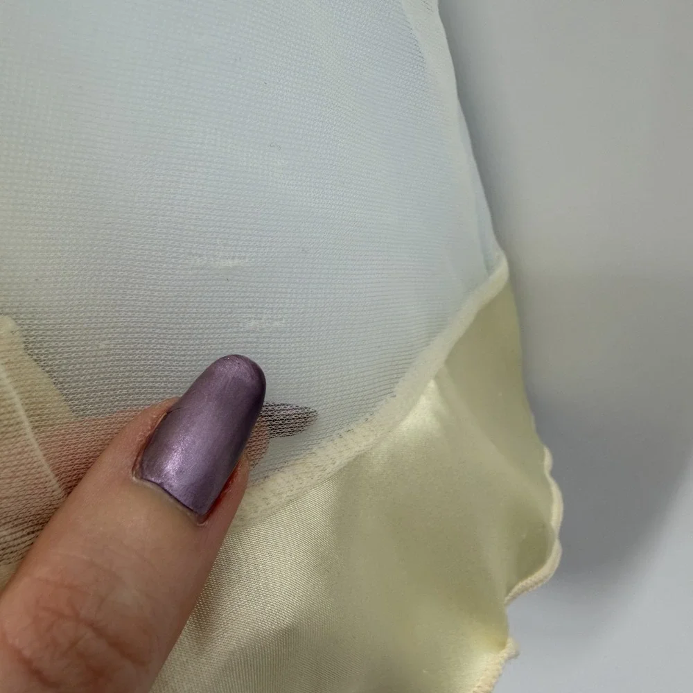 Vintage Inner‎ Most Babydoll Tank Top Size XS Chemise Sheer Ruffle Lingerie